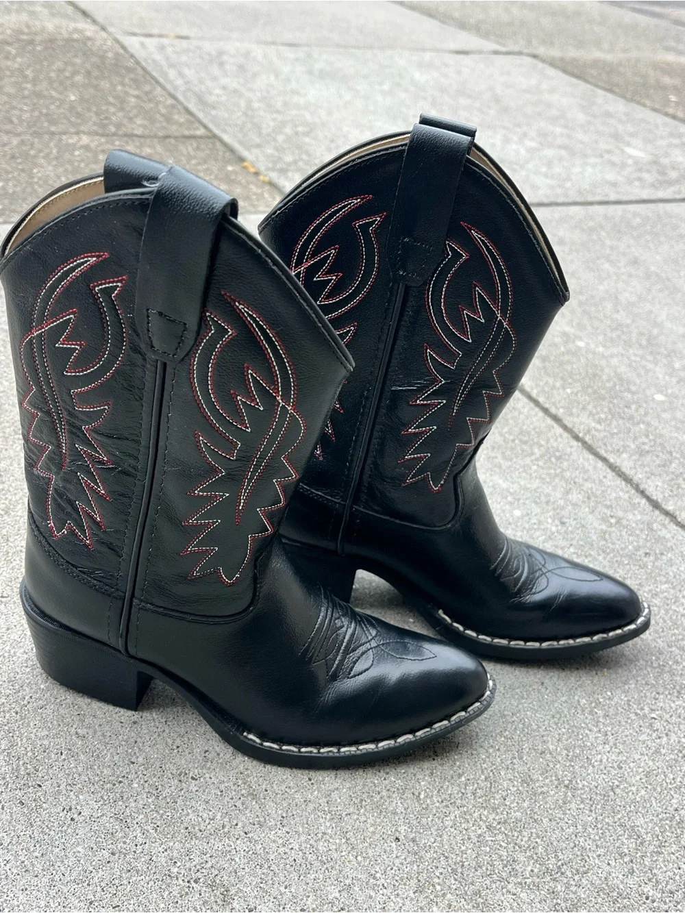 Kid’s Black Western Cowboy Boots